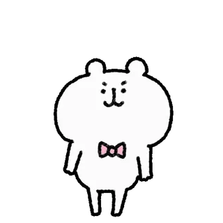 🤍 Bär, niedlich, Aufkleber, Tier telegram sticker