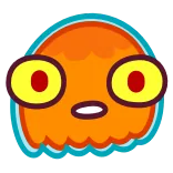 😳 블롭, 오렌지, 만화, 동그란 눈, 귀여운, 캐릭터 telegram sticker