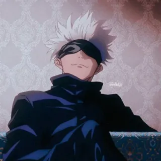 🖤 Satoru Gojo Jujutsu Kaisen anime, gojo, jujutsu kaisen, manga, character, satoru gojo telegram sticker