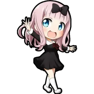 😍 Anime, Chibi, Dessin animé, Fille, Kawaii telegram sticker