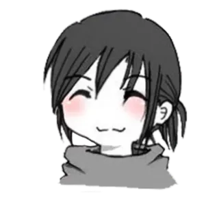 😊 애니메이션, 만화, 귀여운, 미소, 여자, 캐릭터 telegram sticker
