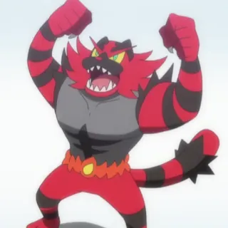 💪 Incineroar Pokemon pokemon, incineroar, fire, fighting, monster telegram sticker