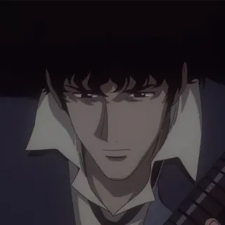 🚬 Spike Spiegel Cowboy Bebop Anime, Cowboy Bebop, Spike Spiegel, Faroeste espacial, Ficção científica, Personagem whatsapp sticker