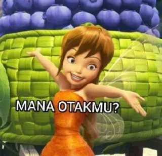 🧘‍♂ Tinker Bell MANA OTAKMU? Campanilla, Disney, hada, dibujos animados, animado telegram sticker