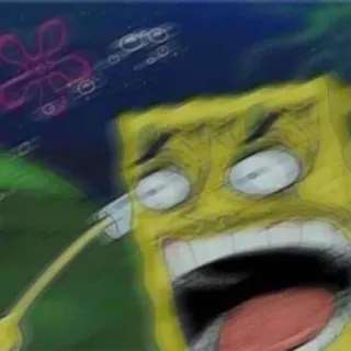 🧽 Spongebob Spongebob, Dessin animé, En colère, Drôle, Nickelodeon whatsapp sticker