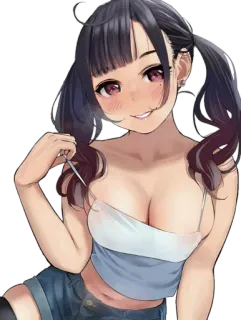 🤤 Anime, Mädchen, Cartoon, Illustration telegram sticker