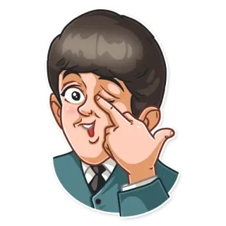 🖕 中指, 失礼, ジェスチャー telegram sticker