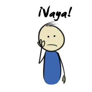 😕 Ugh ugh, irritado, frustrado, boneco palito, desenho animado, exasperado telegram sticker