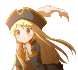 😃 Anime, Pirat, Mädchen, Cartoon, Süß telegram sticker