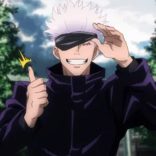 🤍 Satoru Gojo Jujutsu Kaisen anime, manga, gojo, satoru, jujutsu kaisen telegram sticker