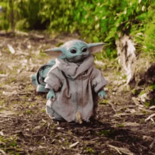 ☺️ Baby Yoda The Mandalorian малыш йода, мандалорец, милый, гругу telegram sticker