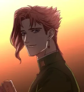 🌟 Noriaki Kakyoin JoJo's Bizarre Adventure Anime, Jojo, Kakyoin, Noriaki, Manga, Personnage telegram sticker