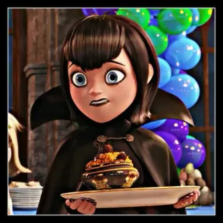 🖤 Mavis Dracula Hotel Transylvania Mavis, Hotel Transilvânia, vampiro, desenho animado, animado, personagem, Halloween telegram sticker