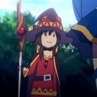 😐 Megumin Konosuba Anime, Personaggio, Konosuba, Megumin, Mago, Magia telegram sticker