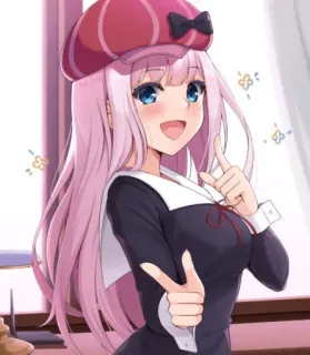 ❤️ Chika Fujiwara Kaguya-sama: Love Is War アニメ, 藤原千花, かぐや様は告らせたい, 可愛い, 女の子, かわいい telegram sticker