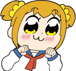 🤗 Popuko Pop Team Epic anime, manga, pop team epic, popuko, cute, sticker telegram sticker
