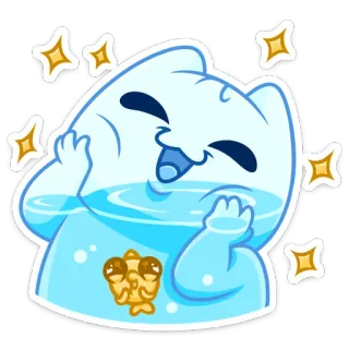 ☺️ sticker, cartoon, happy, character whatsapp sticker