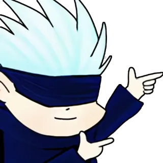 ☝️ Satoru Gojo Jujutsu Kaisen anime, character, gojo, satoru, jujutsu telegram sticker
