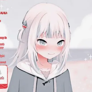 💎 Gawr Gura Anime, Vtuber, Gawr Gura, Süß, Anime Mädchen, Hai, Hai Mädchen, Hololive telegram sticker