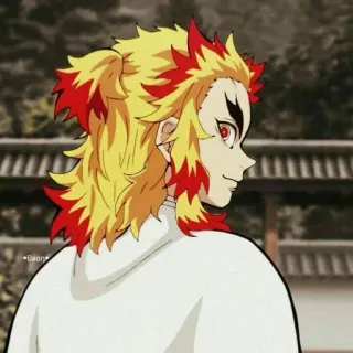 🔥 Kyojuro Rengoku Demon Slayer アニメ, 鬼滅の刃, 煉獄, 煉獄杏寿郎, 炎柱, アニメキャラ telegram sticker