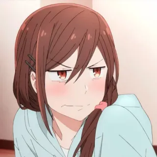 🍥 Anime, Garota, Brava, Irritada, Expressão, Desenho animado telegram sticker