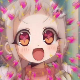 🐠 Anime, Fofo, Coração, Desenho animado, Kawaii telegram sticker