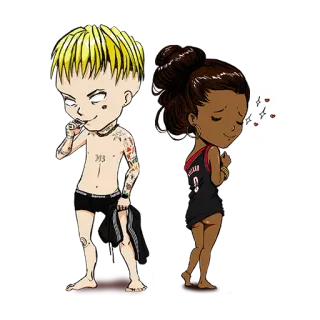 💔 casal, desenho animado, adesivo, anime, romance whatsapp sticker