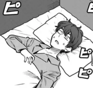 🛌 ピ Manga, Schlaf, Anime, Cartoon telegram sticker