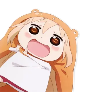 ❤️ Umaru Doma Himouto! Umaru-chan Аниме, Мультфильм, Милый, Смешной, Умару, Himouto! Umaru-chan telegram sticker