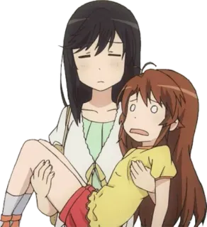 😚 Anime, Chica, Cargando, Linda telegram sticker