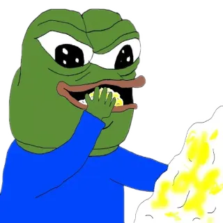 💦 Pepe the Frog pepe, meme, frog, internet meme telegram sticker