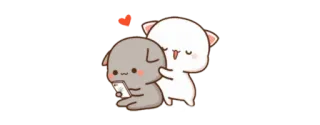 😇 可愛い, 愛, ハート, 動物, 友情 telegram sticker