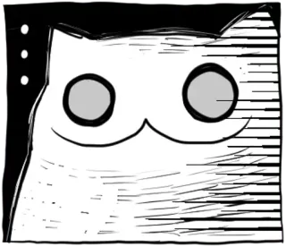 🔴 cat, sticker, animal, cartoon, illustration telegram sticker