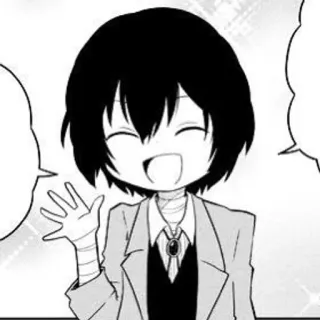 🐁 Osamu Dazai Bungou Stray Dogs Anime, Manga, Chibi, Dazai, Bungou Stray Dogs, Personage, Cartoon telegram sticker