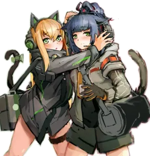 TMP (girls'frontline) @Anak_kucing_stiker telegram stickers