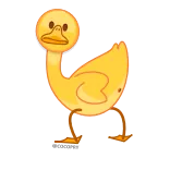 💩 アヒル, 黄色, 漫画, 動物 whatsapp sticker