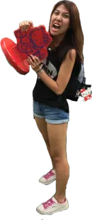 😡 mujer, adulto, hello kitty, alegre, casual, femenina telegram sticker