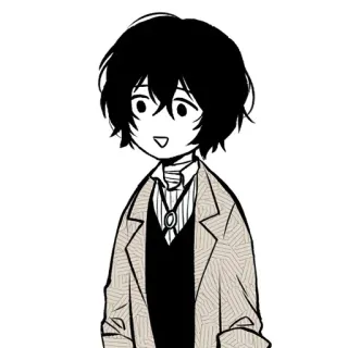 😶 Osamu Dazai Bungo Stray Dogs Anime, Manga, Personnage, Osamu Dazai, Bungo Stray Dogs, BSD telegram sticker