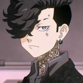 🥀 Anime, Manga, Tatouage, Personnage, Art telegram sticker
