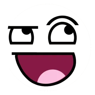 😉 Meme, Internet, Rage face, Gracioso, Humor, Cara épica telegram sticker