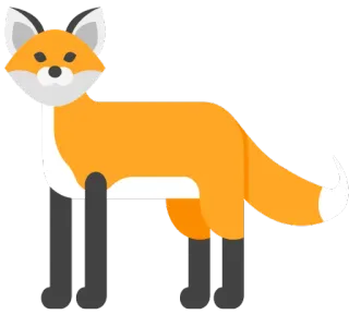 😍 лиса, животное, дикая природа, лес, оранжевый, мультфильм telegram sticker