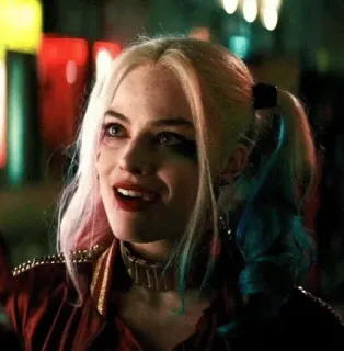 💎 Harley Quinn Suicide Squad Harley Quinn, Margot Robbie, DC Comics, Suicide Squad, villain, comic book character telegram sticker
