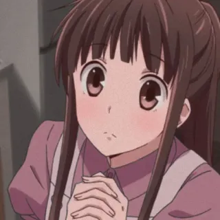 🦋 Tohru Honda Fruits Basket аниме, Тору Хонда, корзинка фруктов, милая, девушка telegram sticker