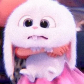 🐰 Snowball The Secret Life of Pets conejo, dibujo animado, animado, lindo, animal, mascota, conejito telegram sticker