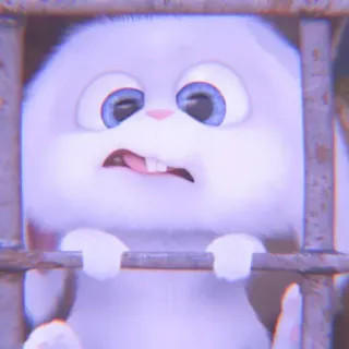 🐰 Snowball The Secret Life of Pets rabbit, bunny, animal, cute, cartoon whatsapp sticker