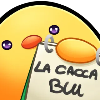 🐤 LA CACCA
BUU Dibujo animado, Caca, Buu, Italiano, Lindo, Amarillo whatsapp sticker