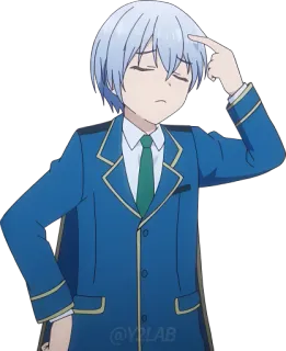 🤔 @YPLAB Anime, Junge, Charakter, Aufkleber whatsapp sticker