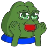 😱 Pepe the Frog Meme, Meme internet, Pepe, Grenouille, Triste, Mignon, Émoticône whatsapp sticker