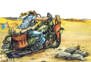 ⛰ Abort Your Operator Moto, Violence, Militaire, Offensant, Drapeau Américain, Motard, Désert whatsapp sticker