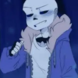 ☠️ Sans Undertale skeleton, videogame, cartoon, funny, undertale telegram sticker